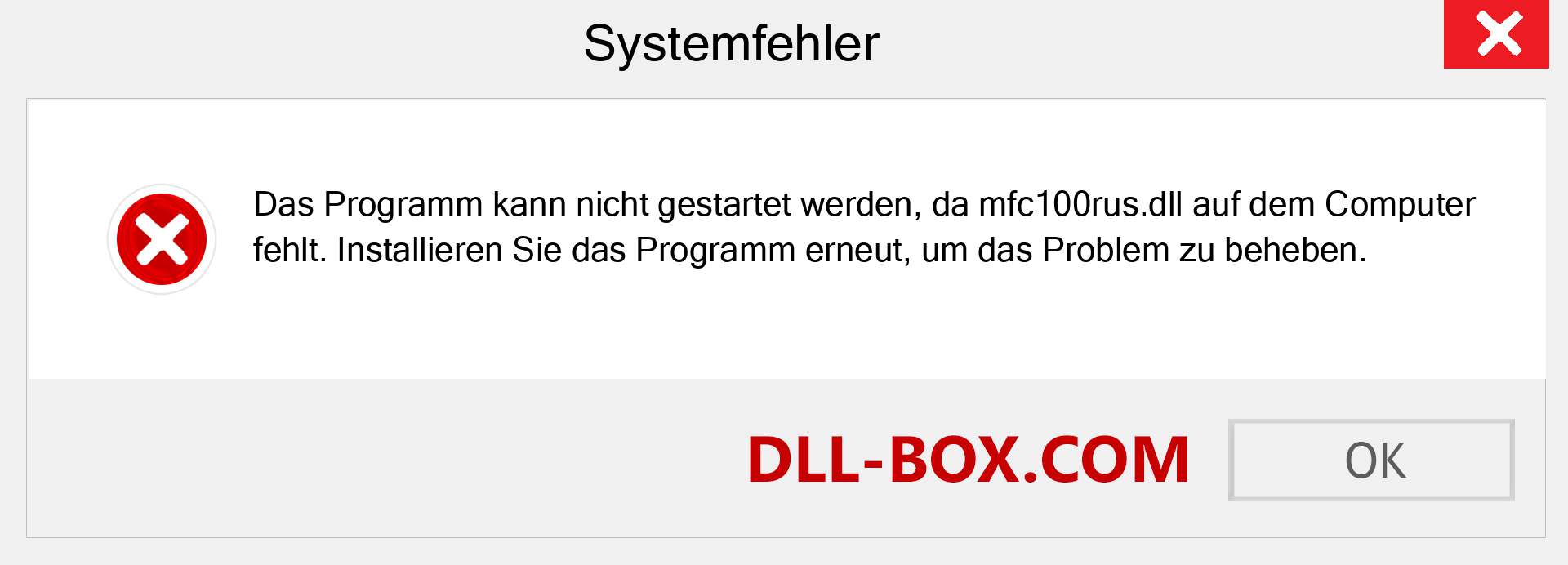 mfc100rus.dll-Datei fehlt?. Download für Windows 7, 8, 10 - Fix mfc100rus dll Missing Error unter Windows, Fotos, Bildern